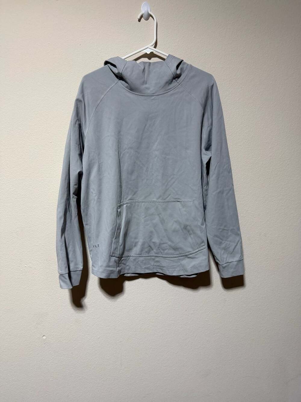 BYLT Basics Elite+ Drop Cut Pullover Hoodie in Grey - Size M